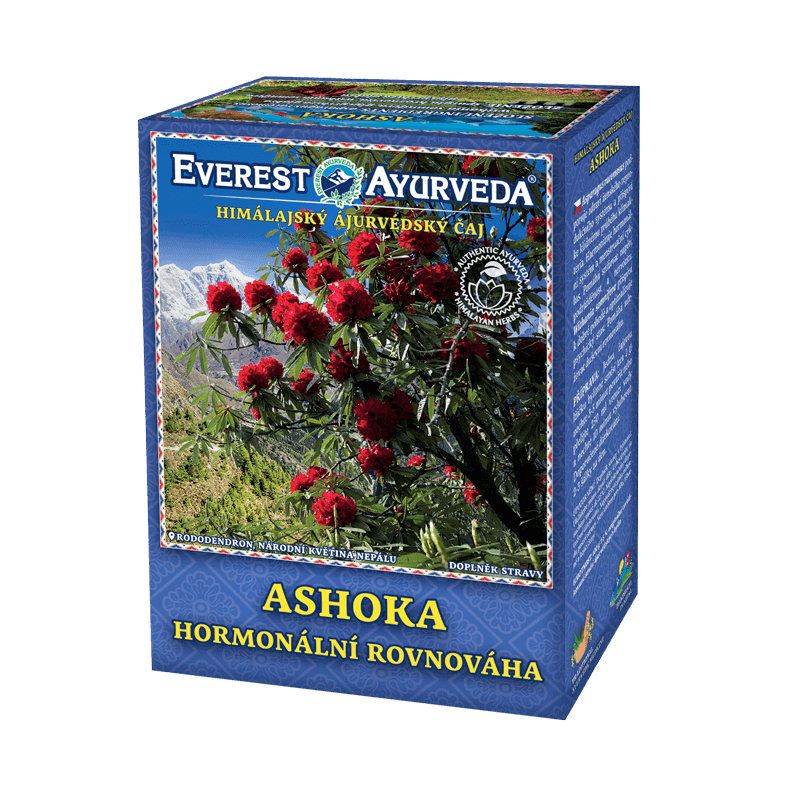 Everest Ayurveda Ashoka herbal tea for hormonal balance with Asparagus racemosus and Withania somnifera, 100g loose tea from Nepal