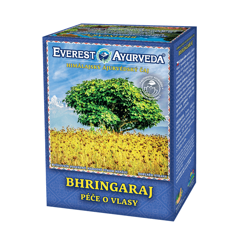 Everest Ayurveda Bhringaraj herbal tea for hair care and growth 100g packaging