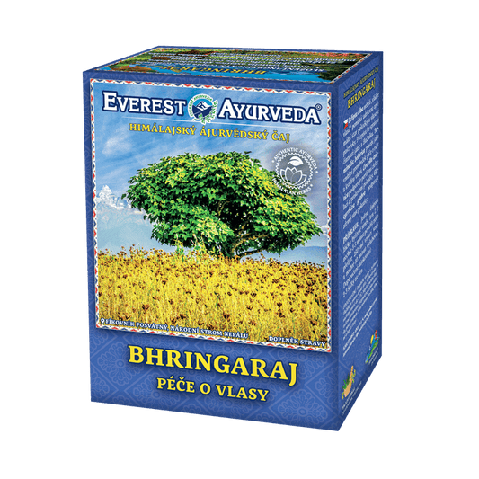 Everest Ayurveda Bhringaraj herbal tea for hair care and growth 100g packaging
