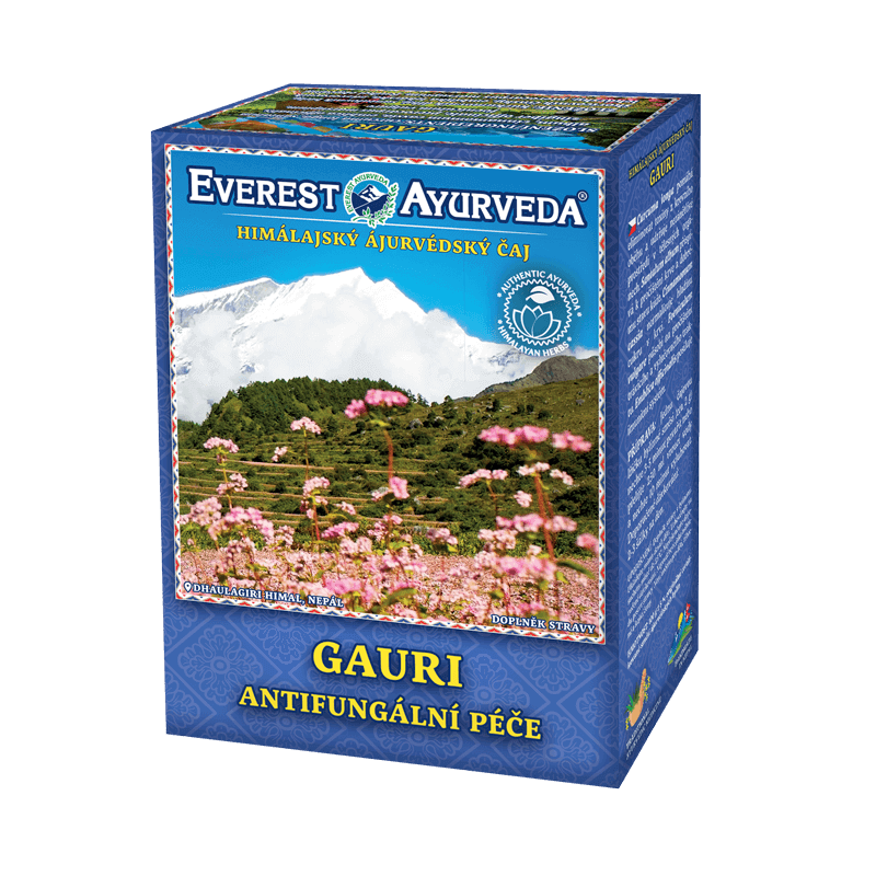 Everest Ayurveda Gauri antifungal care herbal tea 100g from Nepal with Curcuma longa and Santalum album for yeast infections and immune support