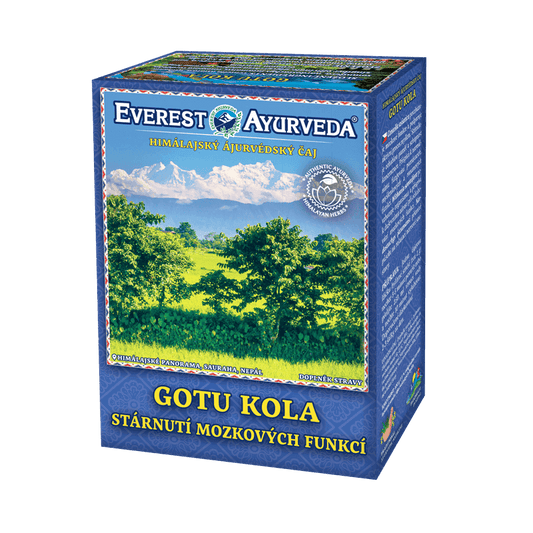 Gotu kola herbal tea for brain health and cognitive support, 100g box from Everest Ayurveda