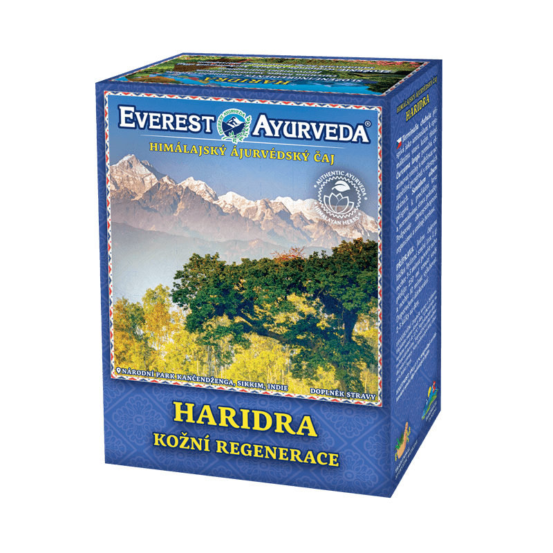 Haridra skin regeneration herbal tea with Himalayan Ayurvedic blend for skin healing and detoxification 100g