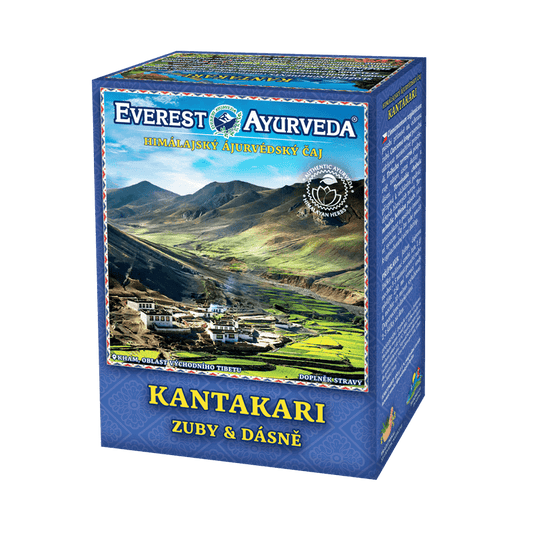 Kantakari herbal tea for teeth and gums health with Himalayan Ayurvedic blend, 100g packaging