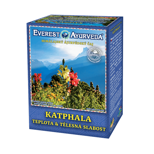 Katphala herbal tea for body weakness and temperature regulation with Himalayan herbs in 100g packaging