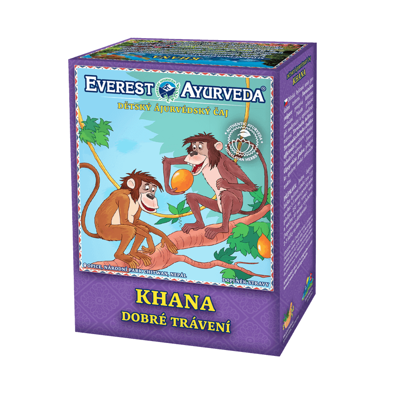 Children's herbal digestive tea Khana 100g with foeniculum vulgare and Himalayan herbs for good digestion