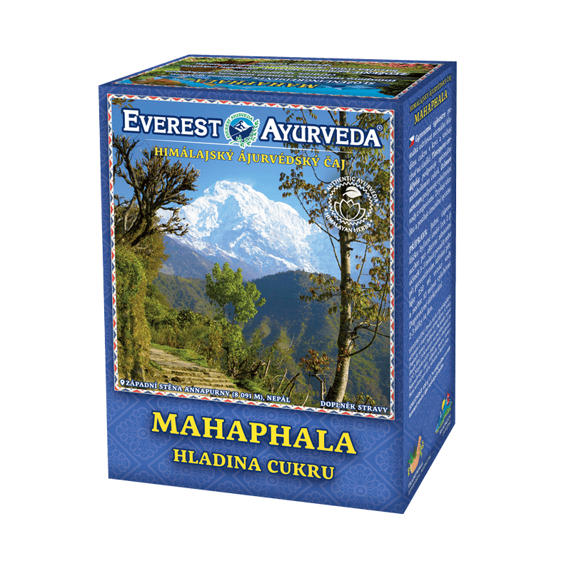 Mahaphala herbal tea for sugar level support with Himalayan Ayurvedic herbs, 100g packaging
