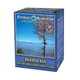 Maricha herbal tea box for reduced blood pressure with Himalayan ingredients, 100g packaging