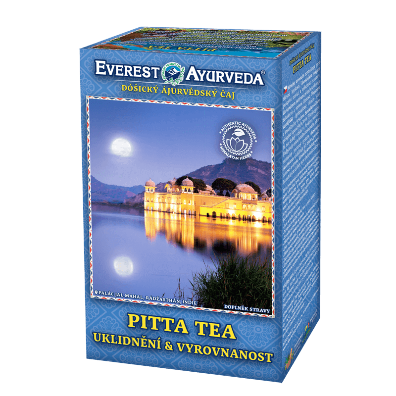 Everest Ayurveda Pitta Tea calming herbal blend for digestion and balance, 100g pack from Nepal
