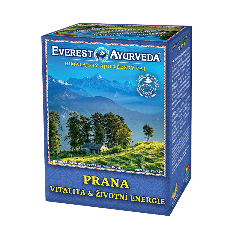 Everest Ayurveda Prana vitality herbal tea 100g for energy and mental health boost