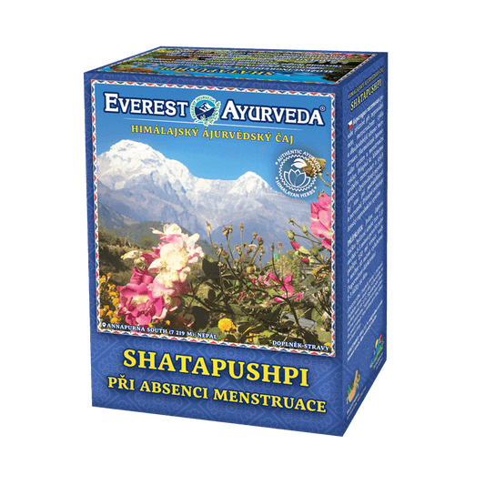 Everest Ayurveda Shatapushpi herbal tea for absence of menstruation, 100g, Himalayan herbal blend for hormonal balance and menstrual cycle support