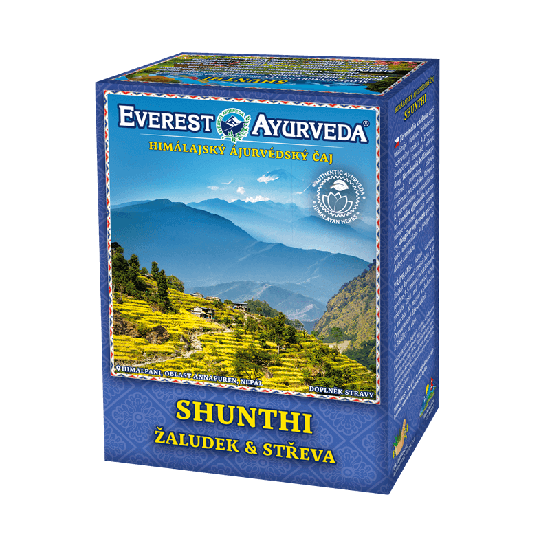 Everest Ayurveda Shunthi herbal tea for stomach and intestines digestion support 100g box