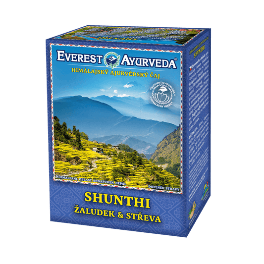 Everest Ayurveda Shunthi herbal tea for stomach and intestines digestion support 100g box