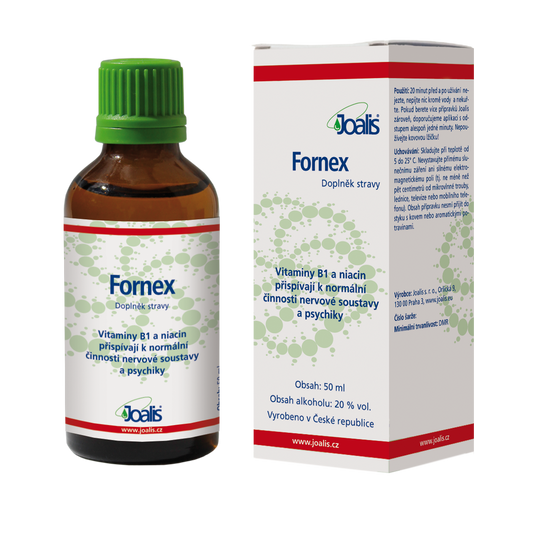 Fornex 50ml nerve bundle supplement with vitamins B1 and niacin for nervous system health and cognitive support