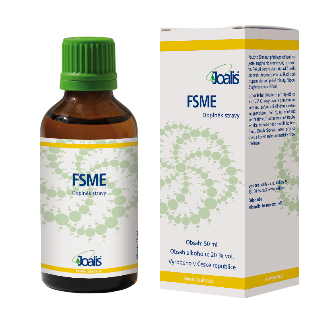 Joalis FSME 50ml dietary supplement for tick-borne encephalitis support with herbal macerates and 20% ethanol
