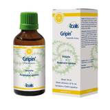 Joalis Gripin 50ml herbal supplement for flu and respiratory system support with sage, peppermint, and white horehound