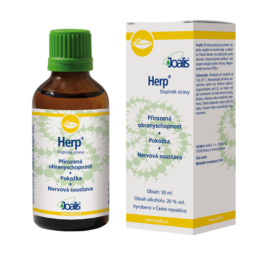 Joalis Herp 50ml immune support supplement for herpes viruses with plant extracts and vitamin B1