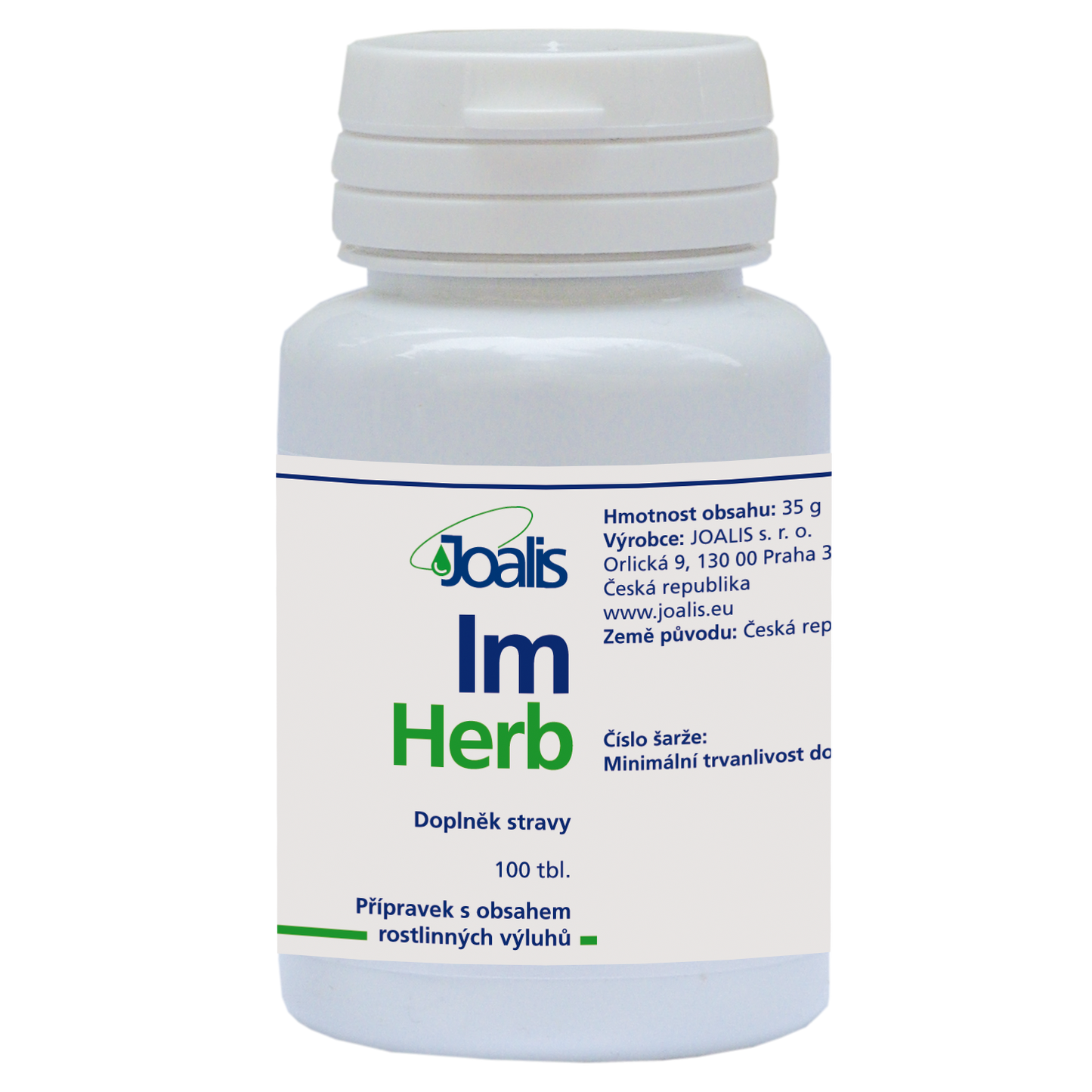 Joalis ImHerb dietary supplement for tonsillitis and immune detoxification, 100 tablets bottle