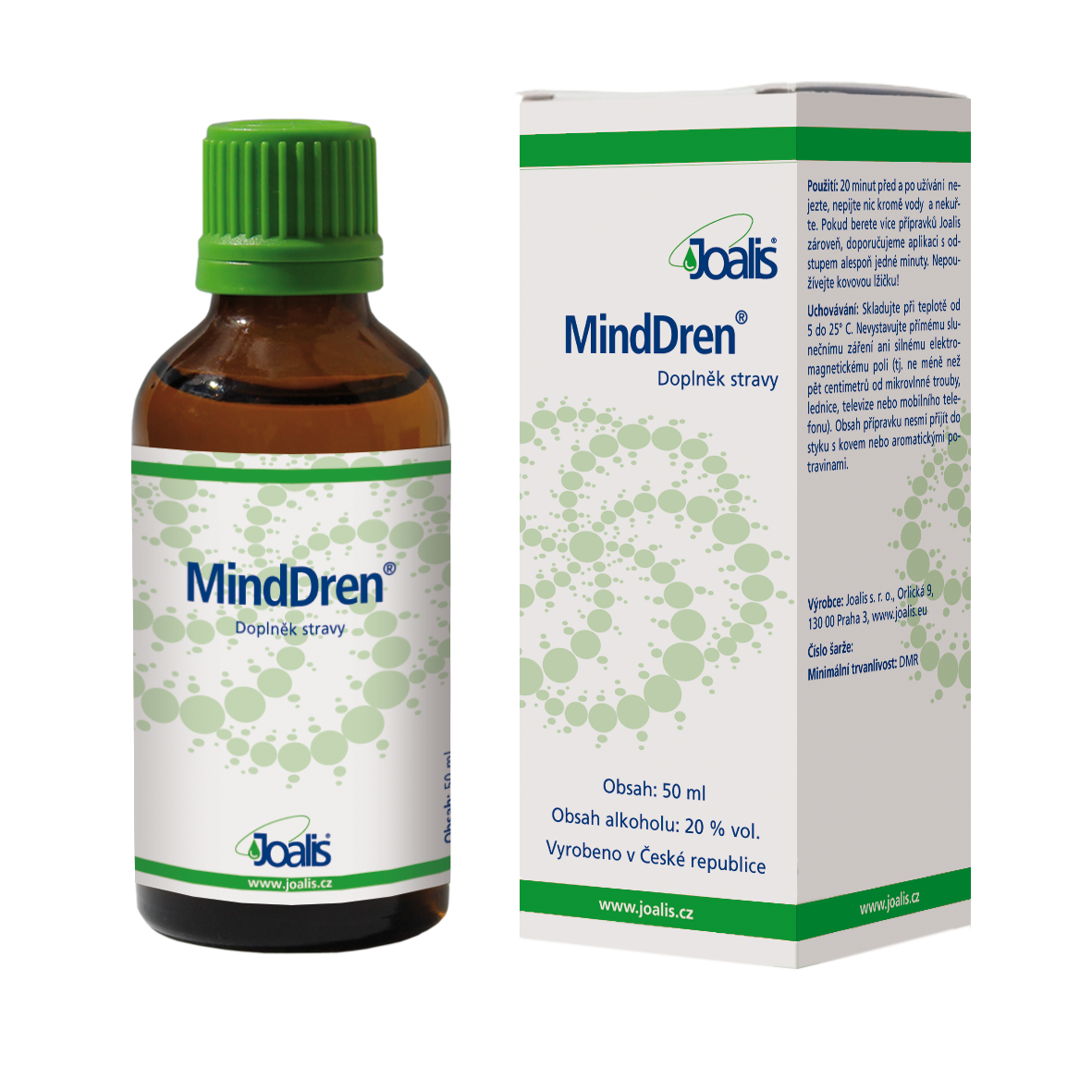 MindDren 50ml detox supplement for removal of environmental toxins affecting liver, kidneys, and lungs