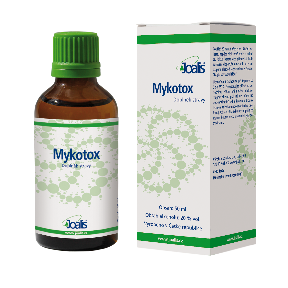 Mykotox 50 ml dietary supplement for detoxifying fungal toxins supporting liver and internal organ health