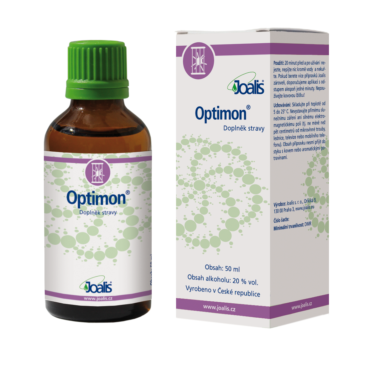 Optimon 50ml natural supplement for tumour support and immune system detoxification with plant extracts