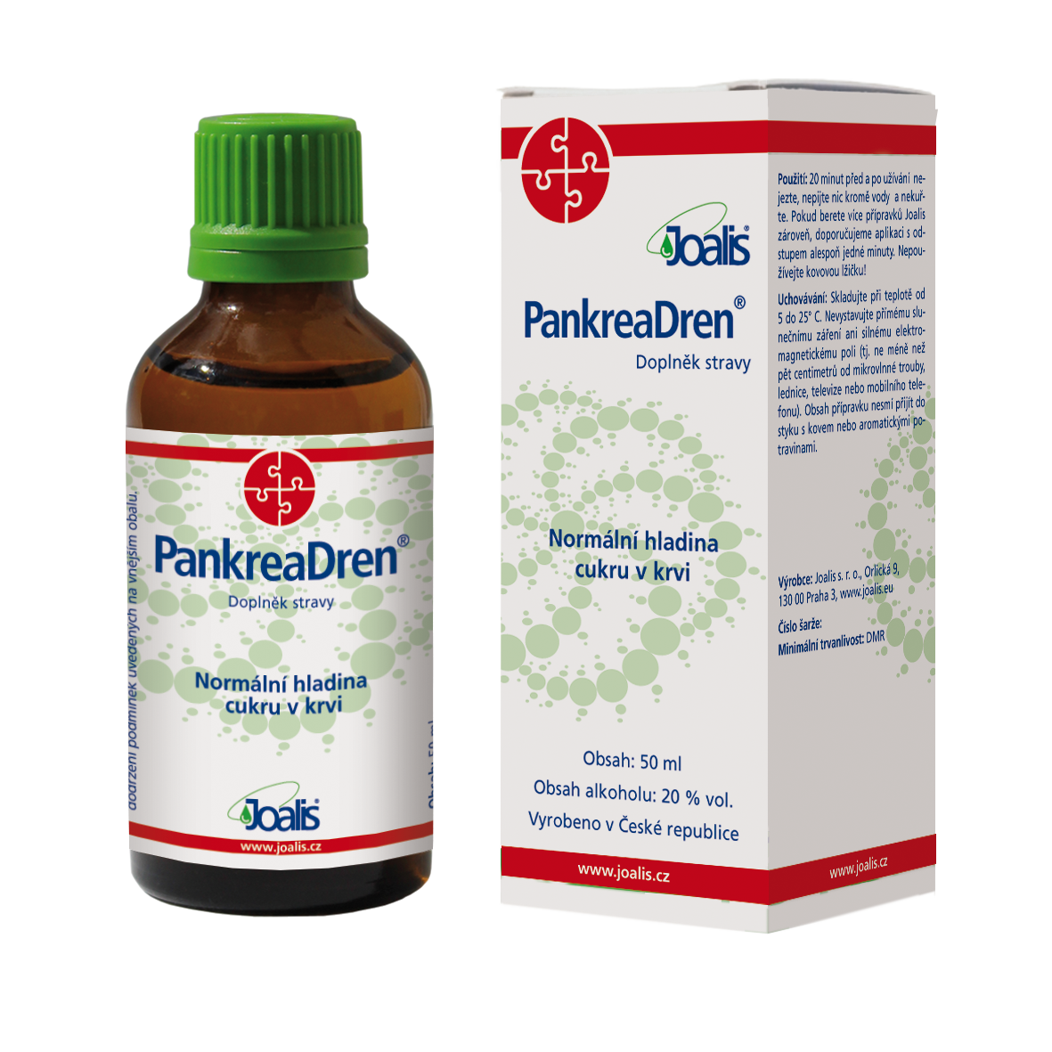 PankreaDren 50ml dietary supplement for pancreas gland support and blood sugar regulation with plant extracts and ethanol