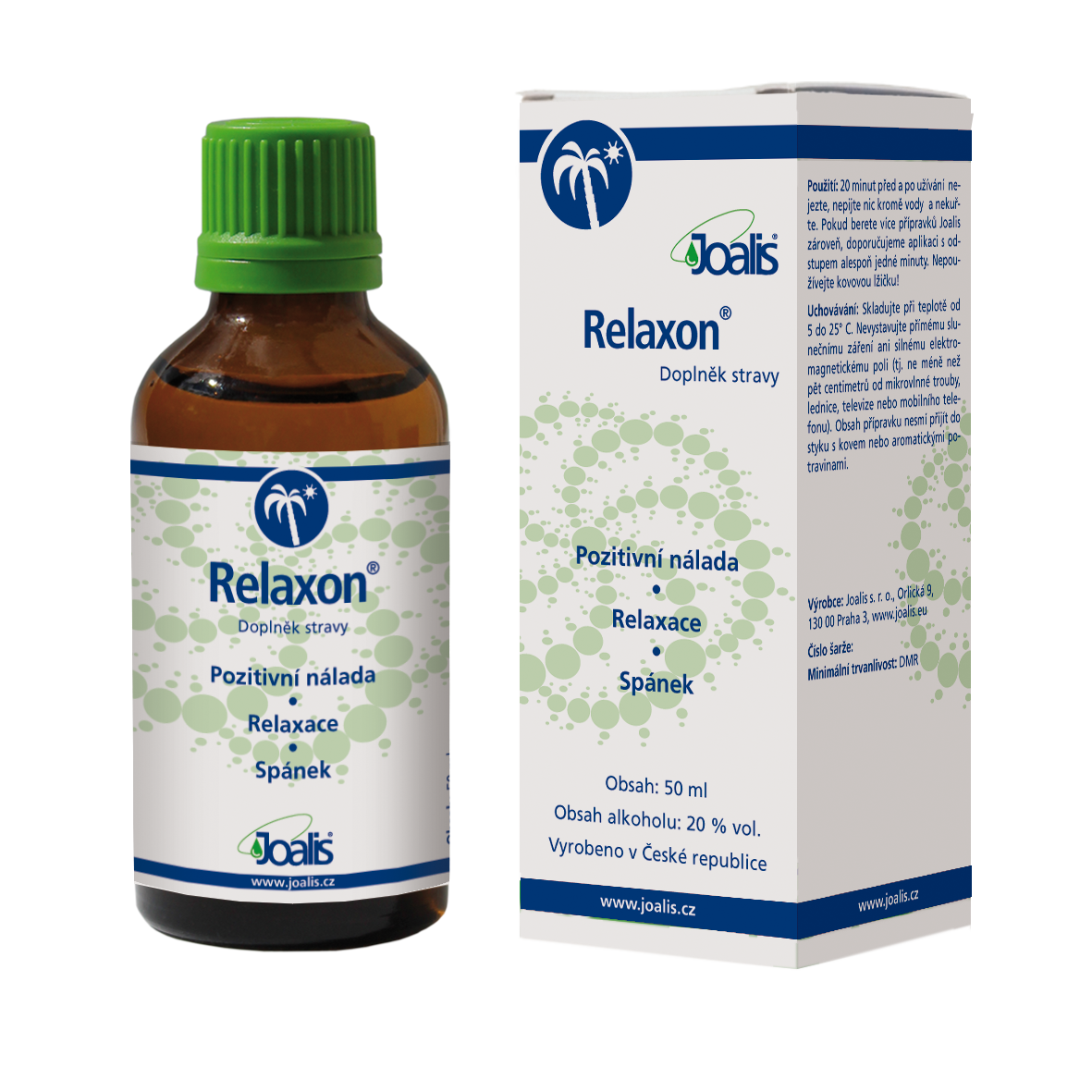 Joalis Relaxon 50ml calming herbal remedy for relaxation stress relief and better sleep