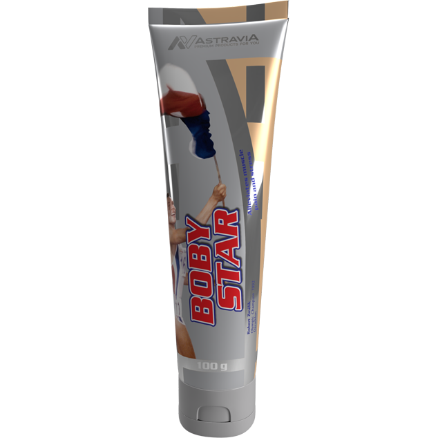 Boby Star 100g tube muscle pain and swelling relief massage emulsion