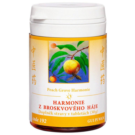 Cardiac-supporting Peach Grove Harmony herbal tablets for spleen qi and heart blood tonic, 100 tablets