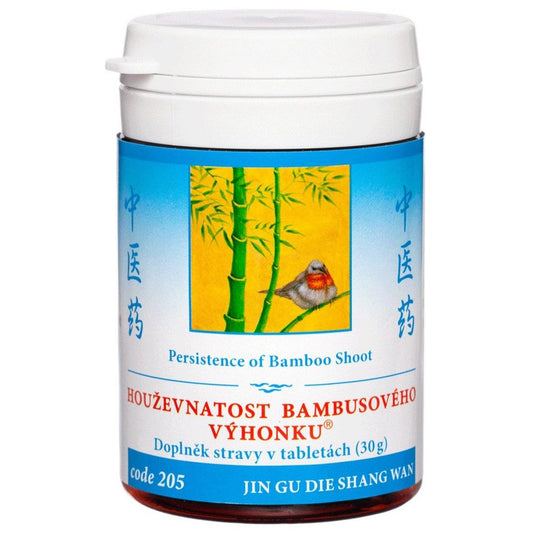 Bottle of 205 Persistence of Bamboo Shoot herbal tablets promoting circulation of blood for musculoskeletal pain and healing