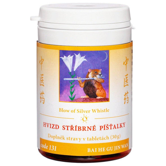 Blow of Silver Whistle BAI HE GU JIN WAN herbal tablets for chronic tussis and lung yin deficiency relief