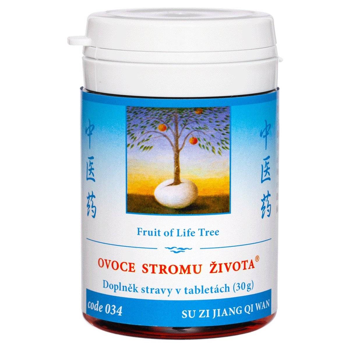 Fruit of Life Tree herbal supplement for allergic asthma and chronic bronchitis, 100 tablets, TCM formula