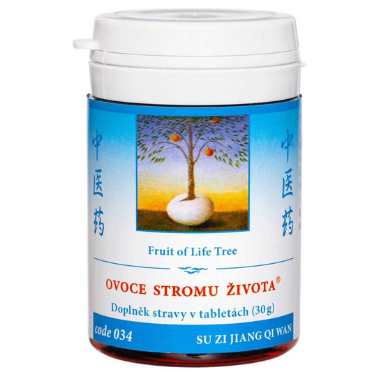 Fruit of Life Tree herbal supplement for allergic asthma and chronic bronchitis, 100 tablets, TCM formula