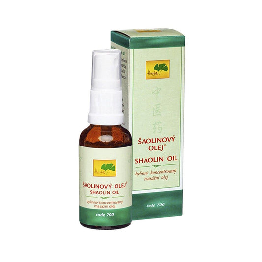 Shaolin Oil 25ml spray for pain relief, muscle relaxation, swelling reduction, and traditional Chinese medicine therapy