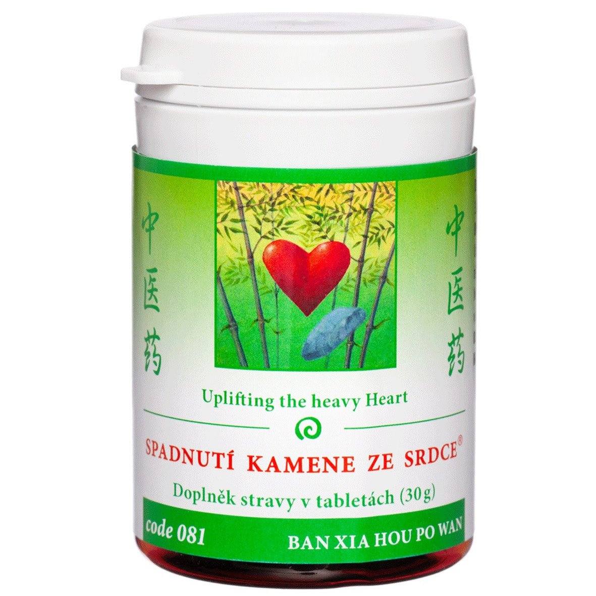 081 Uplifting the heavy Heart BAN XIA HOU PO WAN natural depression relief herbal tablets, 100 count