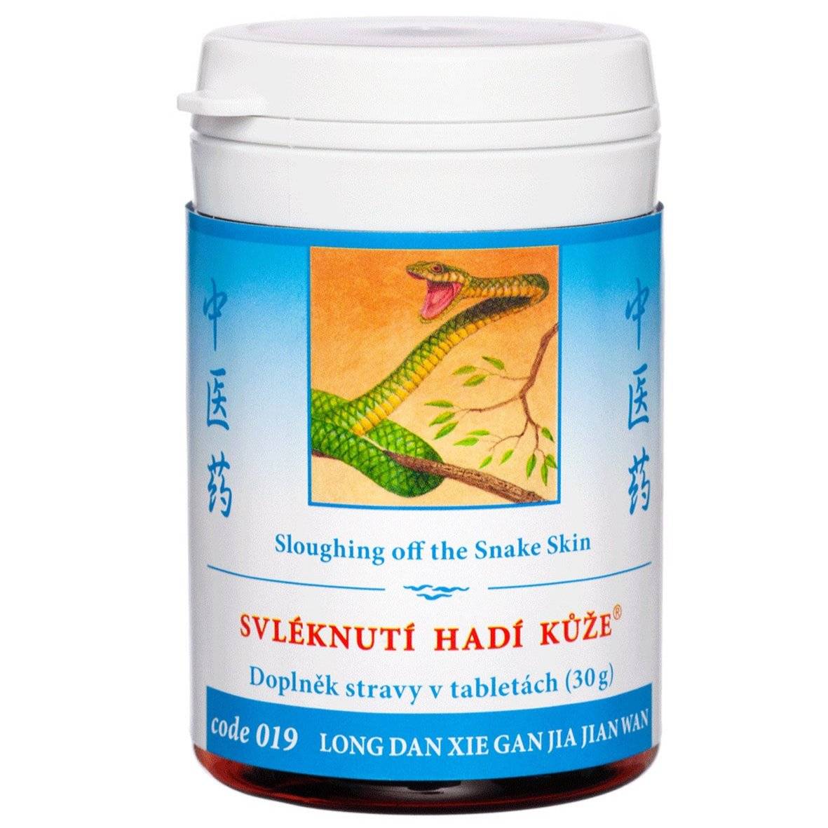 Herbal supplement Sloughing off the Snake Skin for eczemas and skin inflammation, 100 tablets