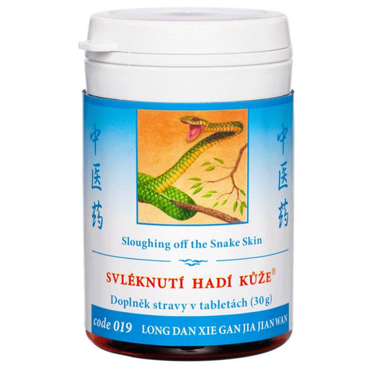 Herbal supplement Sloughing off the Snake Skin for eczemas and skin inflammation, 100 tablets