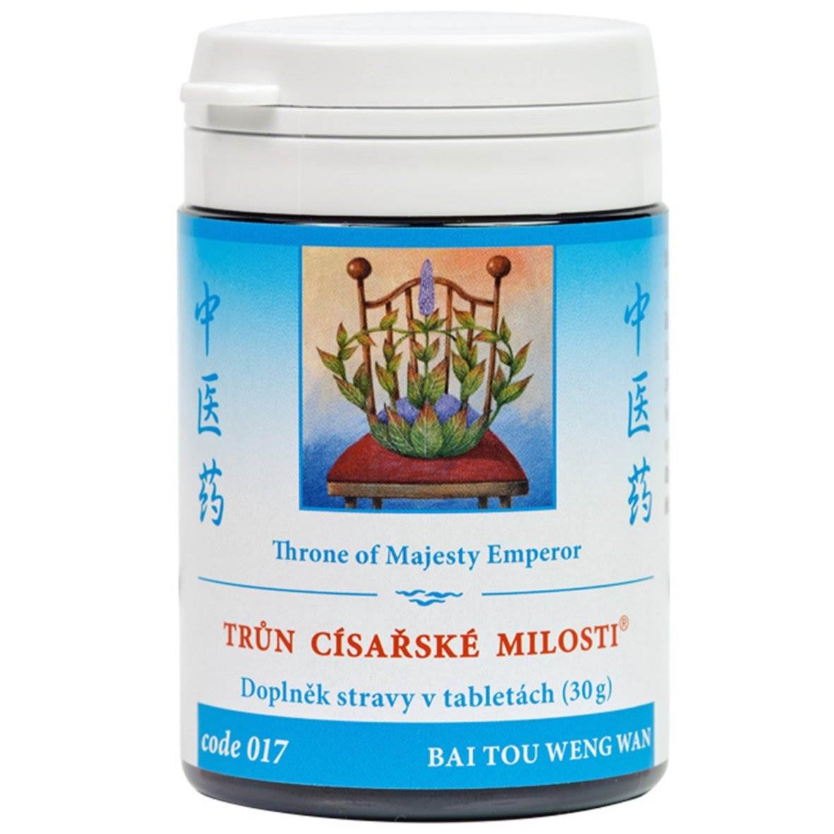Throne of Majesty Emperor herbal tablets for diarrhoea relief and intestinal health, 100 count