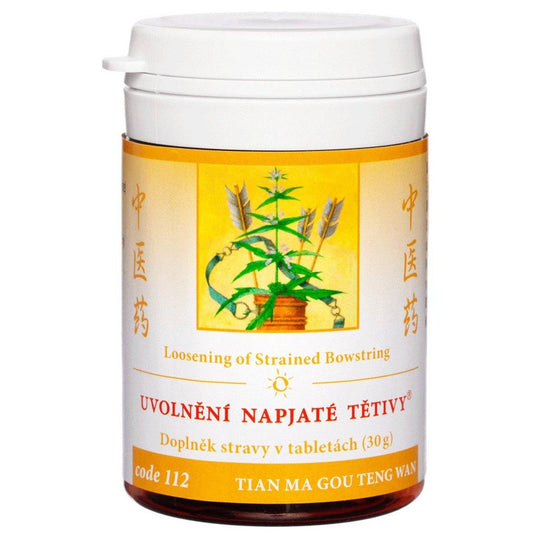 Herbal supplement Loosening of Strained Bowstring for high blood pressure and liver health, 100 tablets