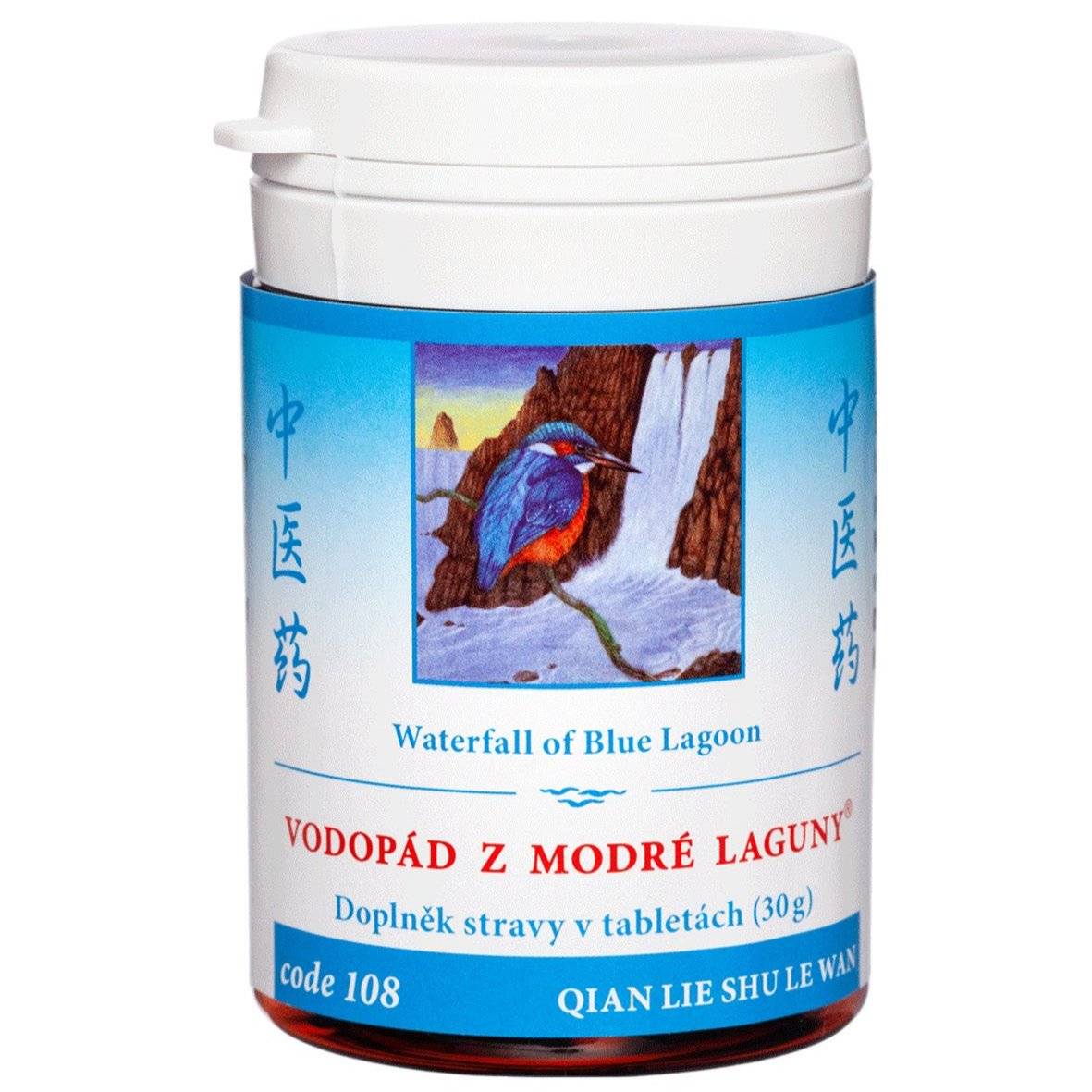 Waterfall of Blue Lagoon herbal supplement for prostate cancer support, 100 tablets, traditional Chinese medicine formula