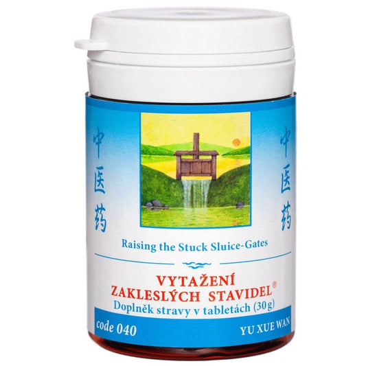 040 Raising the Stuck Sluice-Gates herbal supplement for eczemas and blood circulation support, 100 tablets