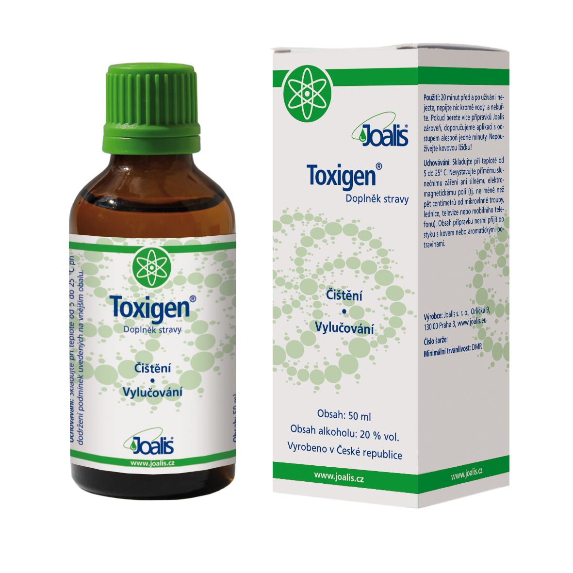 Toxigen 50 ml dietary supplement for detoxifying food chemicals and intestinal toxins