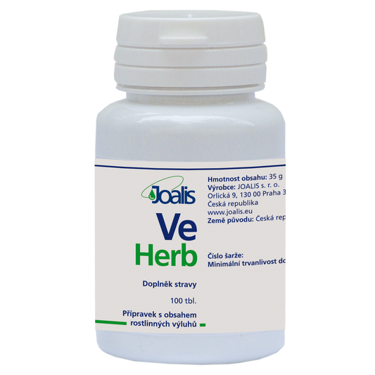 VeHerb dietary supplement for blood circulation problems, 100 tablets bottle