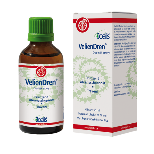 VelienDren 50ml detox supplement for pancreas and spleen support with natural plant extracts