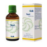 Joalis Yeast 50 ml dietary supplement bottle and packaging with green cap and yellow-white label
