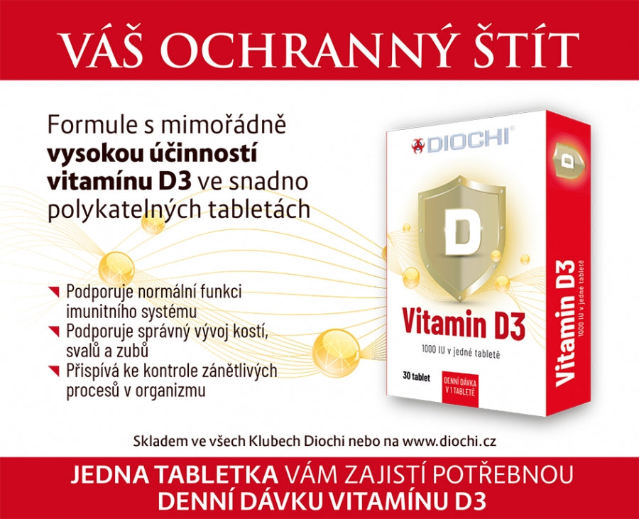 Vitamín D3, 30 tbl