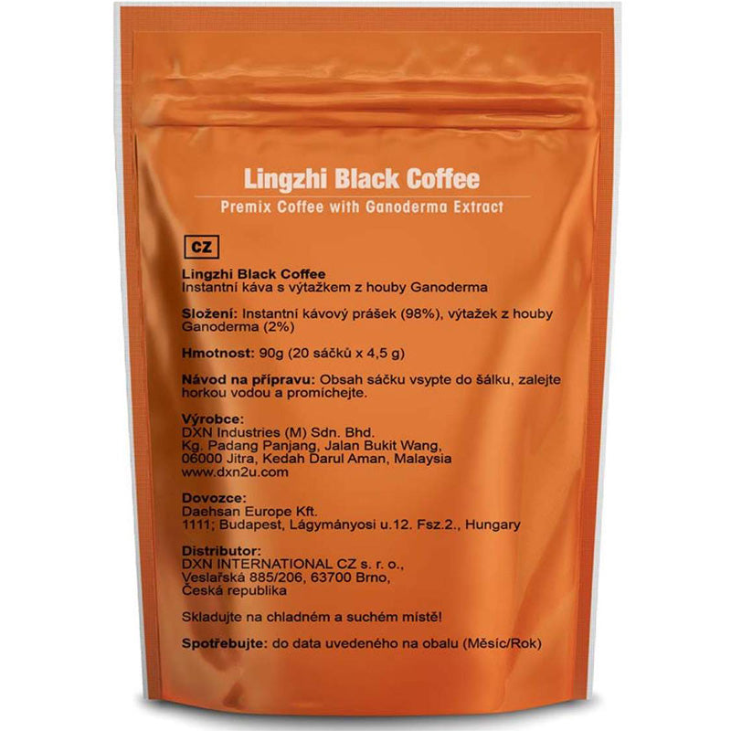 DXN Lingzhi Black Coffee, 20x4,5 g