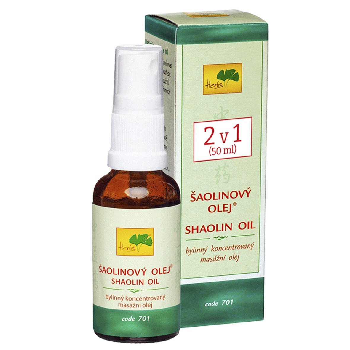 701 Šaolinový olej (SHAOLIN OIL), 50 ml